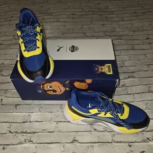 Puma Kids Paw Patrol Sneaker Chase Yellow/Gray/Blue (Size 2.5C)
